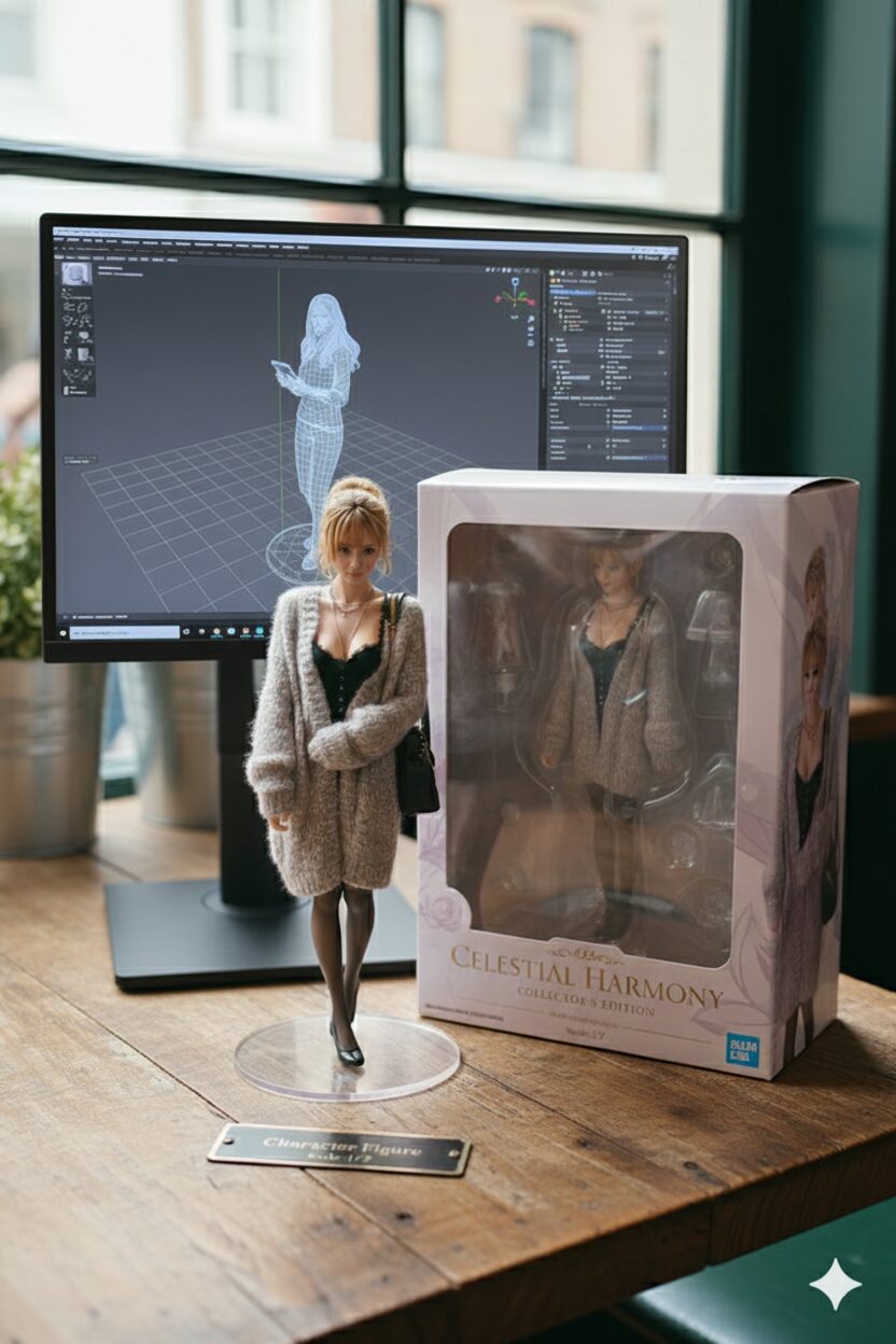 After:Gemini nano-bananaで1/7スケールのAIフィギュア風に変換した作例