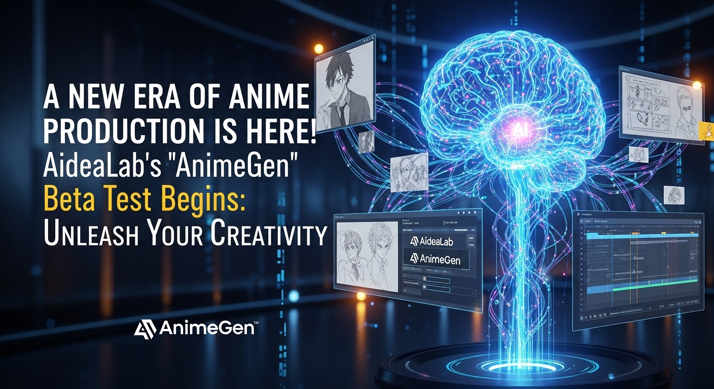 AIが生成した鮮やかなアニメーションキャラクターとクリエイティブな風景