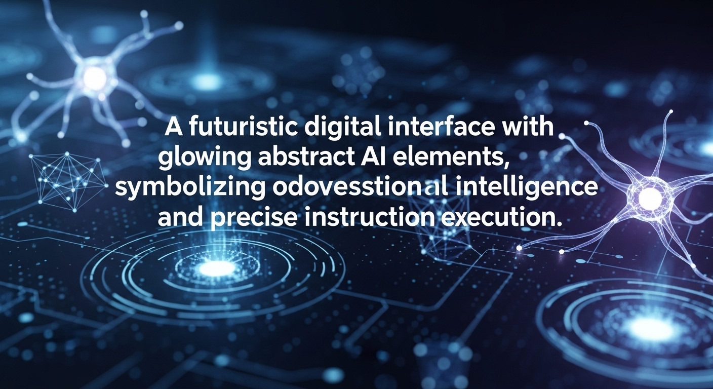 未来的なAIインターフェースと、親しみやすい会話を交わす人間の横顔。GPT-5.1 Instantのロゴが光っている。