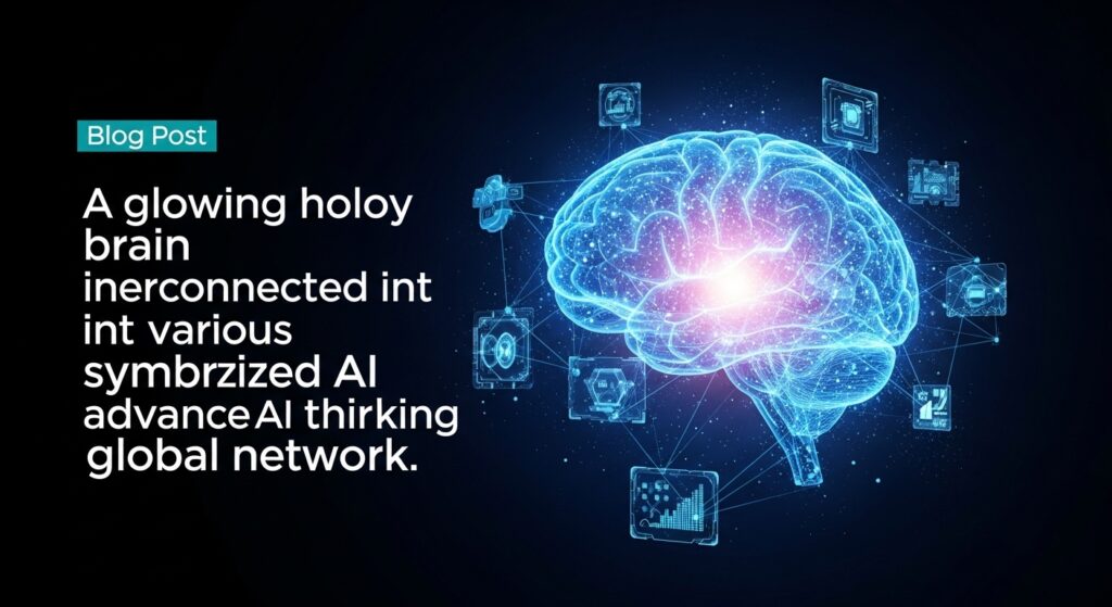 未来的なインターフェースにKimi K2 ThinkingとGPT-5のロゴが並び、性能比較グラフが表示されている様子。AI技術の競争と進化を象徴する。