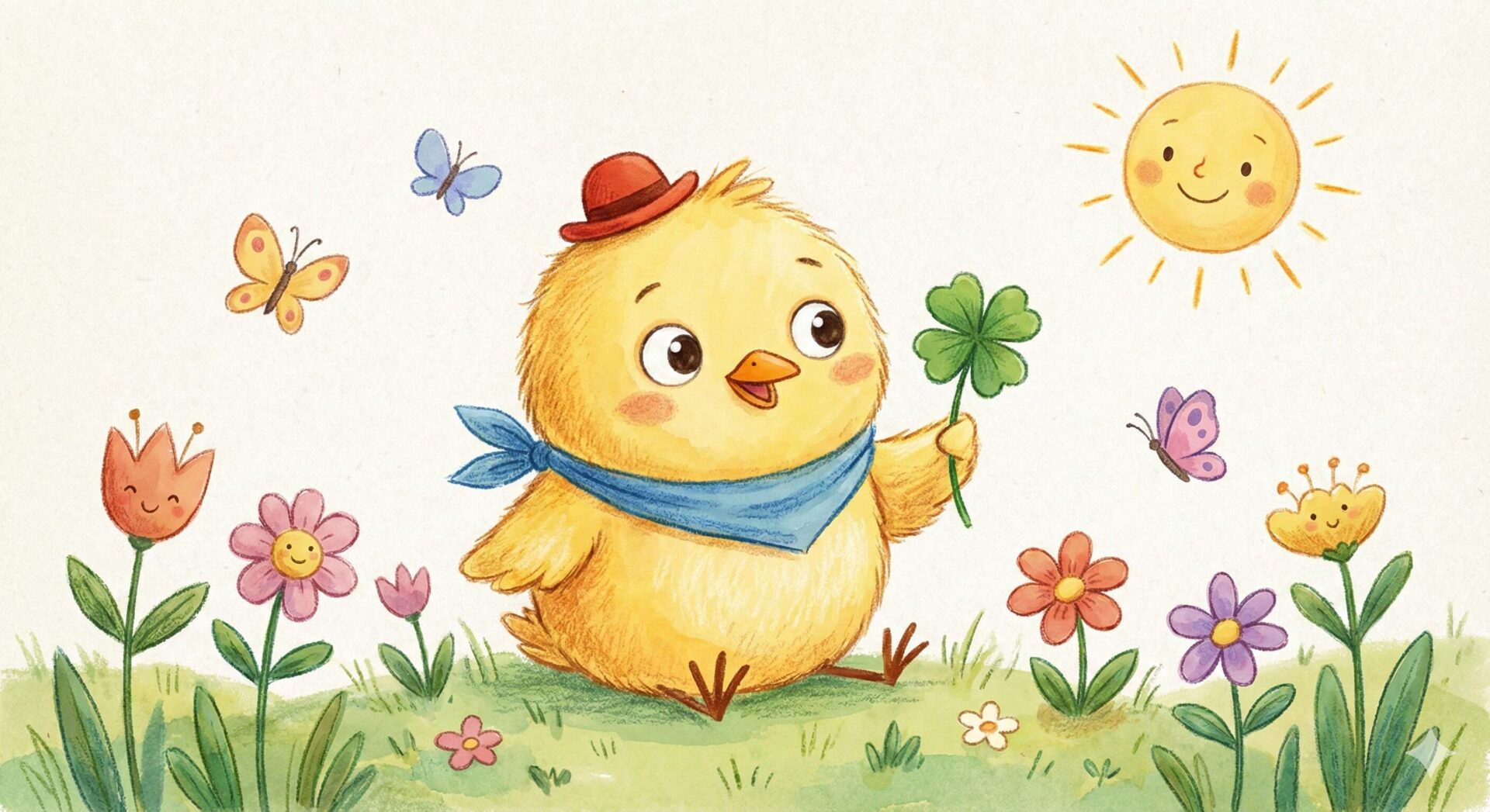 Nano Banana 2で生成された絵本風のひよこのイラスト