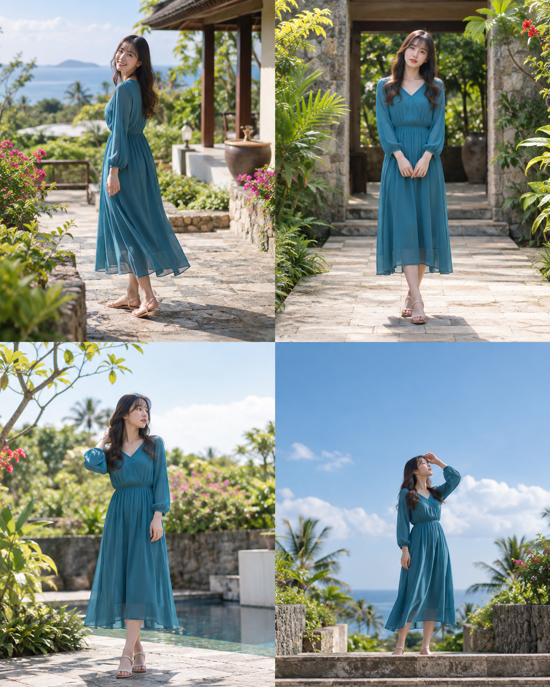 全身・ロングショット4種類を比較した構図カタログ