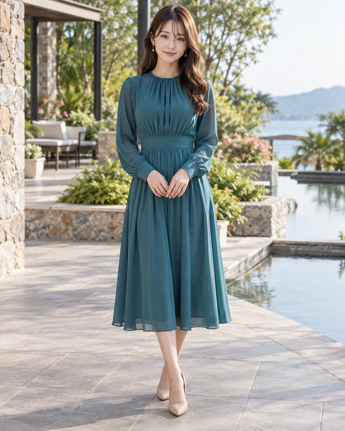 全身・ロングショットの代表的なAIグラビア作例
